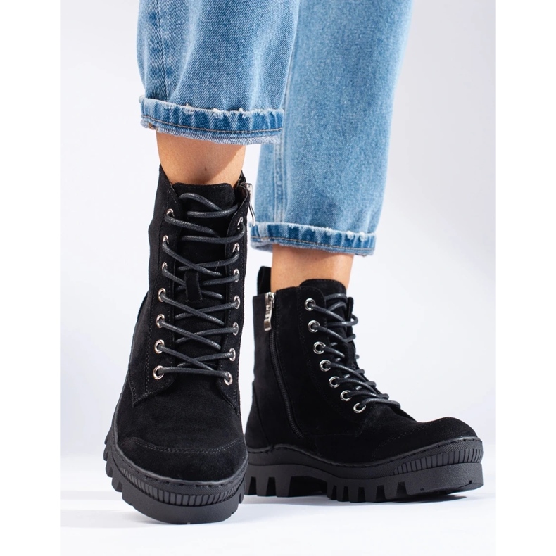 S. BARSKI Schnürstiefel von S.BARSKI schwarz 1