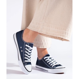 Klassische Damen-Sneakers blau 4