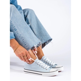 Klassische Damen-Sneakers blau 1