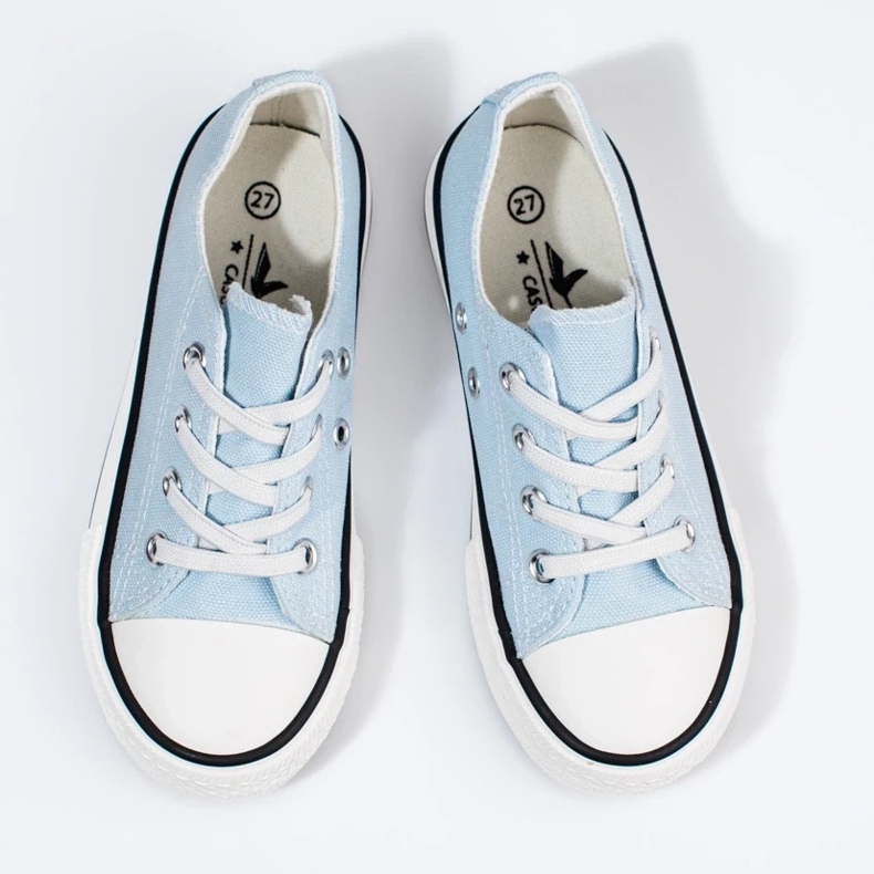 Vico blaue Kinderturnschuhe mit elastischen Bändern 2