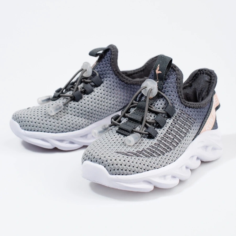 Vico Sportschuhe für Kinder, zweifarbiges Material grau 2