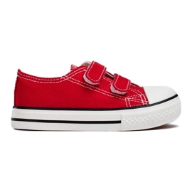 Vico Kinderturnschuhe mit Klettverschluss rot 1
