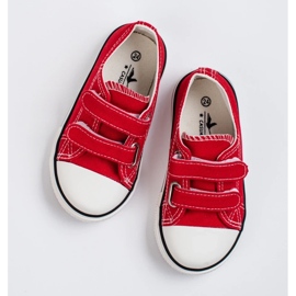 Vico Kinderturnschuhe mit Klettverschluss rot 3
