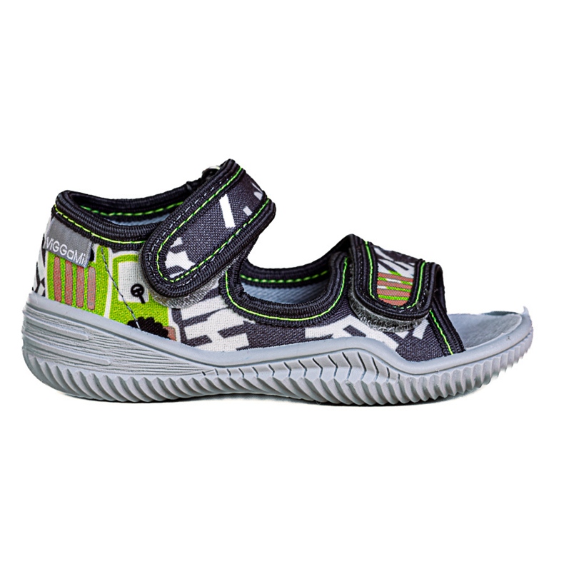 Hausschuhe für Jungen Viggami Ignaś druk grau 1