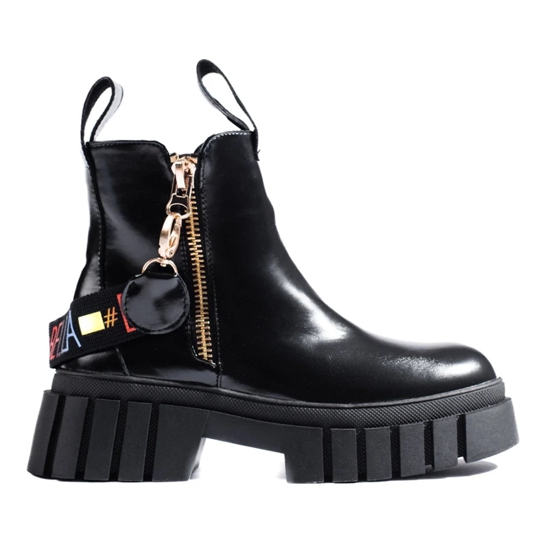 Schwarze Arbeitsstiefel 1