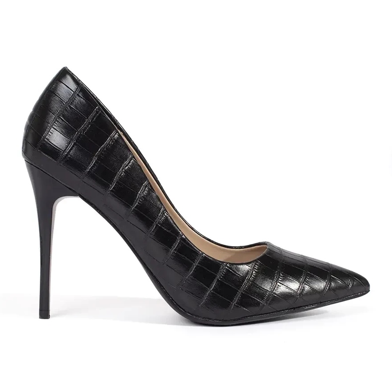Modische Damen-Pumps mit hohem Absatz schwarz 1
