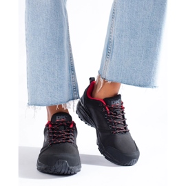 DK Damen-Trekkingschuhe, schwarz und rot 4
