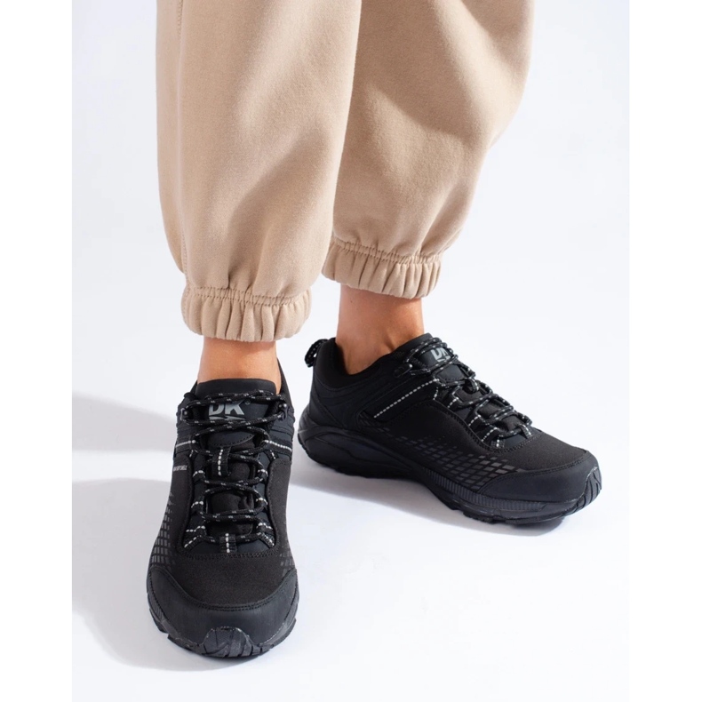 Damen-Trekkingschuhe mit dicker DK-Sohle in Schwarz 2