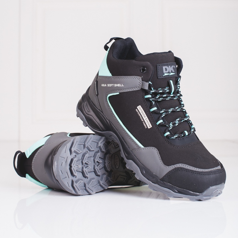 Hohe Trekkingschuhe von DK für Herren mit Protektor schwarz 2