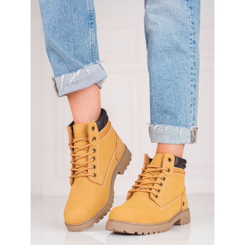 DK Wanderschuhe aus Leder für Damen braun 2