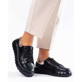 Plateau-Sneaker für Damen schwarz 2