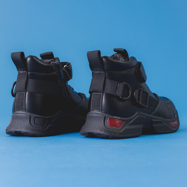 Schwarze Stiefel für Jungen 1