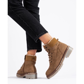 Braune Damen Wanderschuhe 4