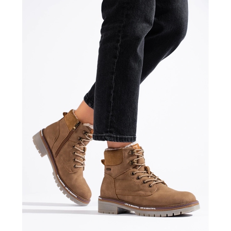 Braune Damen Wanderschuhe 1