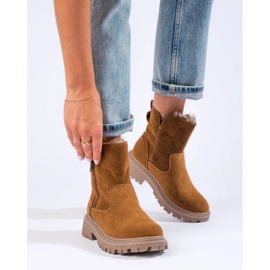 Isolierte Damenstiefel beige 2