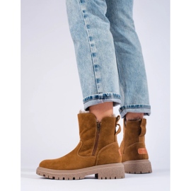 Isolierte Damenstiefel beige 4