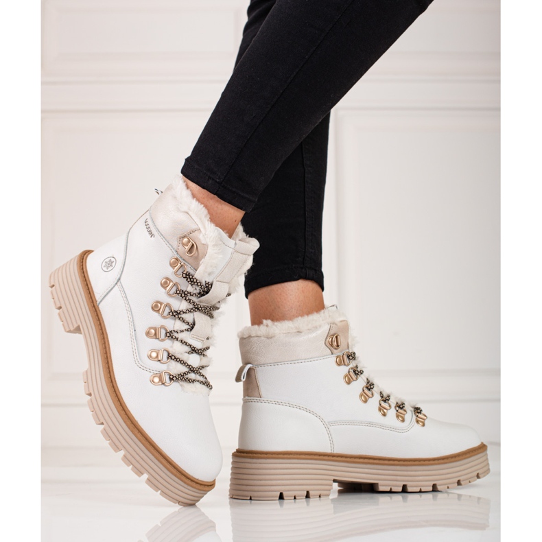 Weiße Wanderschuhe für Damen 2