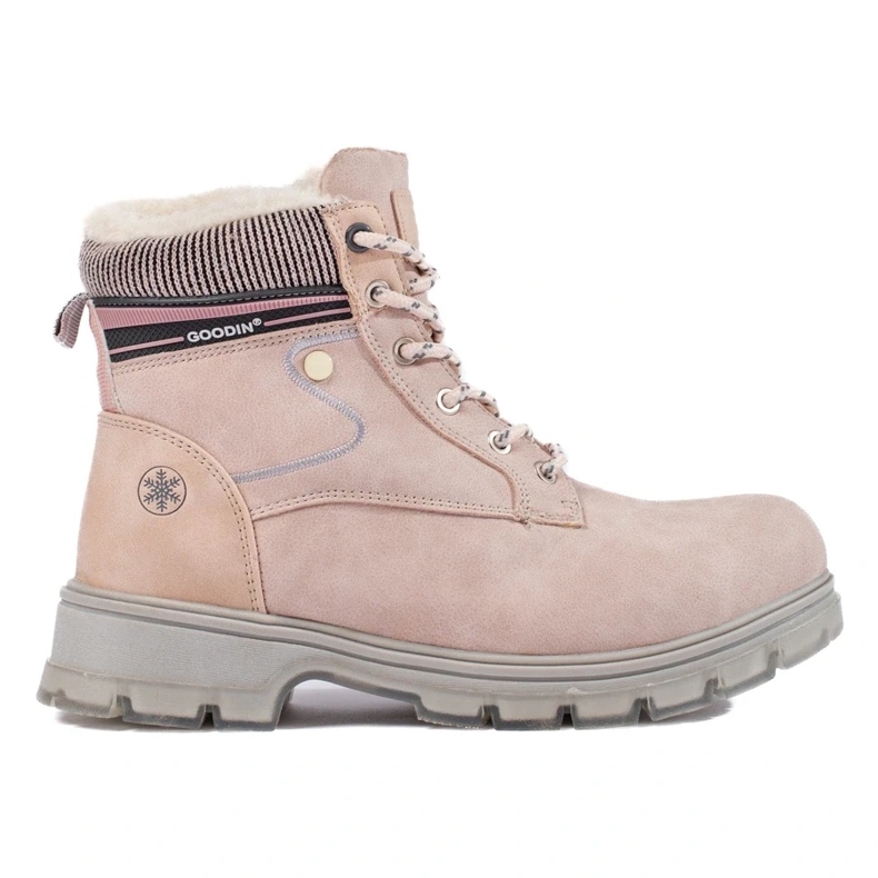 Isolierte Wanderschuhe für Damen beige 2