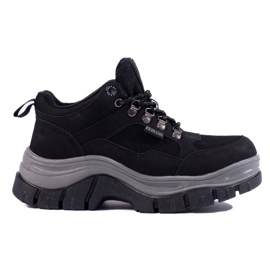 Damenturnschuhe Big Star KK274364B auf einer dicken Sohle schwarz 2