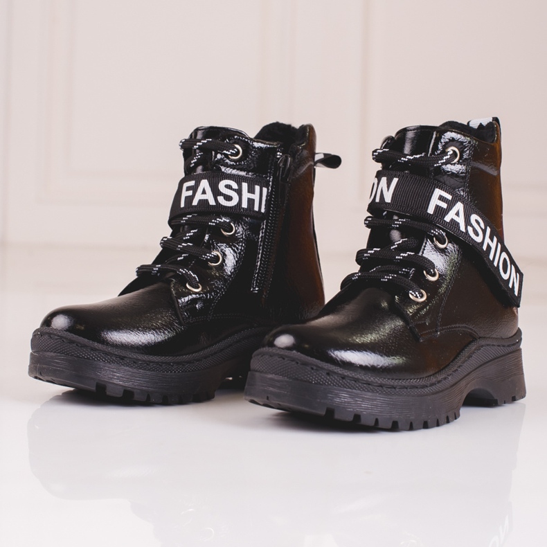 W. Potocki Mädchen Stiefel Potocki Mode schwarz 2