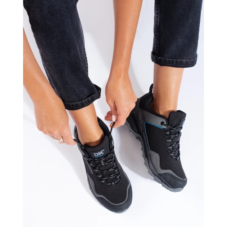 DK Wasserdichter grauer Trekkingschuh für Damen schwarz 2