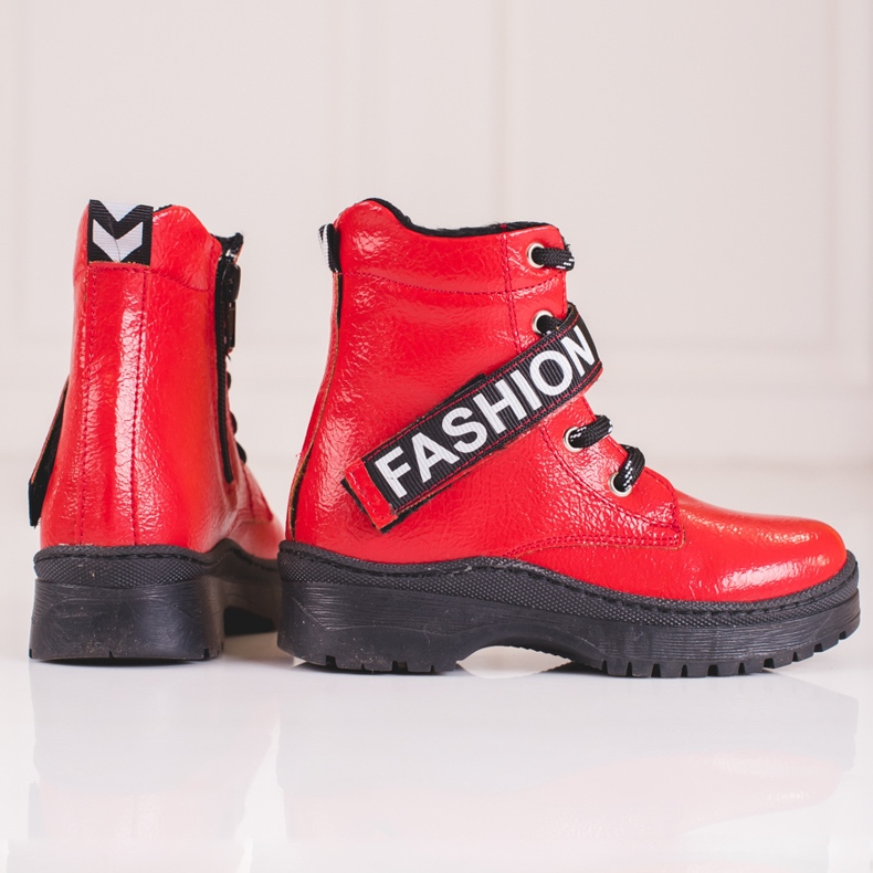 W. Potocki Mädchen Stiefel Potocki Mode rot 2