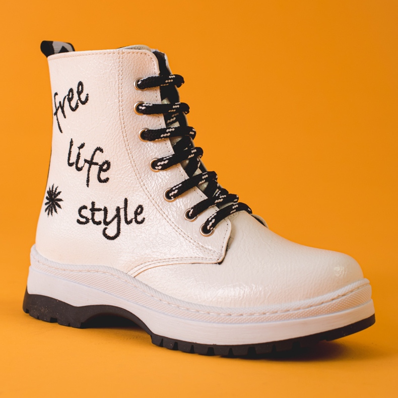 W. Potocki Weiße Stiefel für Mädchen von Potocki 2