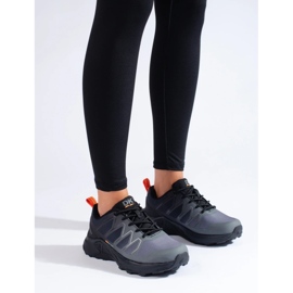 DK Softshell grauer Trekkingschuh für Damen schwarz 4