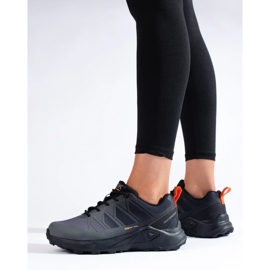 DK Softshell grauer Trekkingschuh für Damen schwarz 2