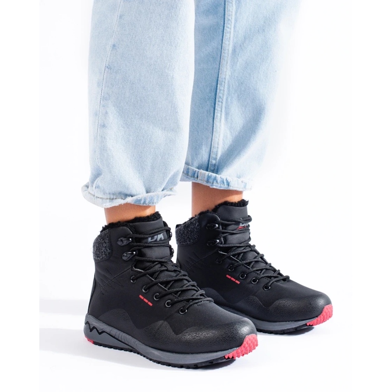 DK Hohe Damen-Trekkingstiefel mit Isolierung schwarz 2