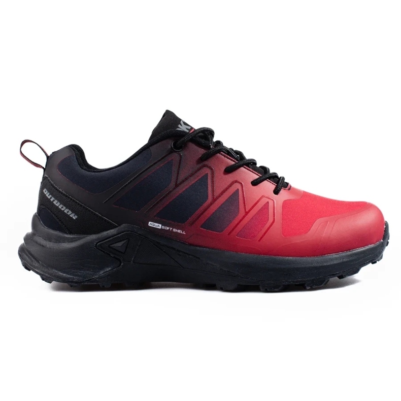 DK Softshell Herren Trekkingschuhe rot schwarz 1