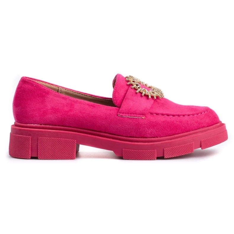 Damenschuhe aus fuchsiafarbenem Wildleder rosa 2