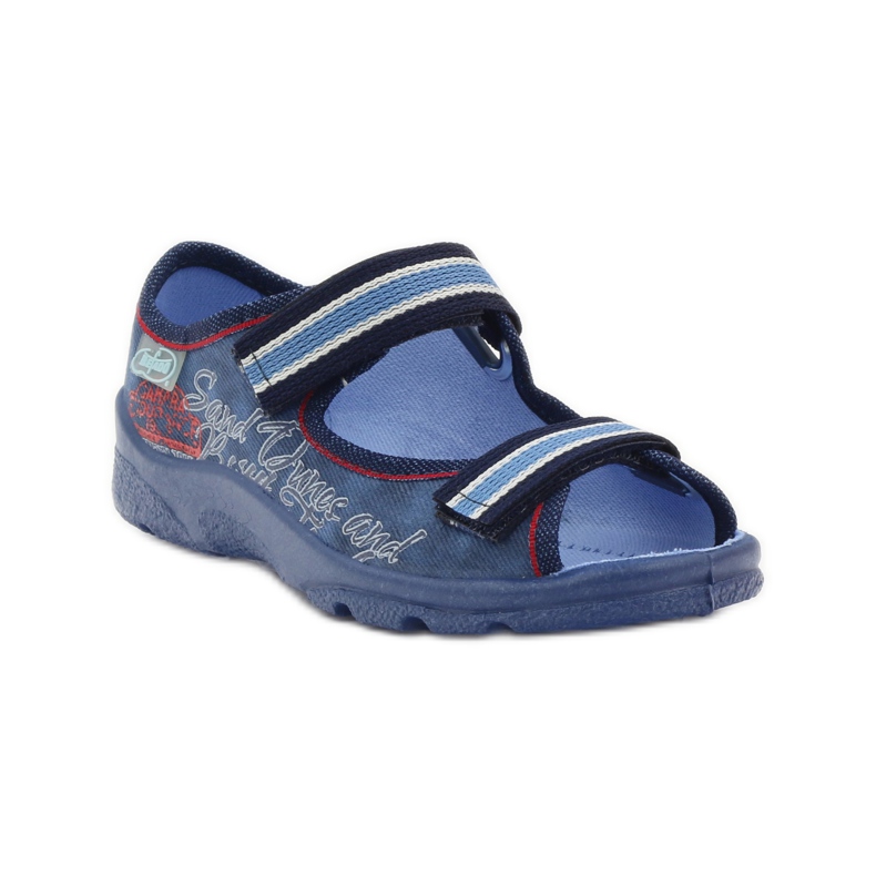 Befado 969x129 blaue Sandalen navy blau rot 1