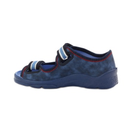 Befado 969x129 blaue Sandalen marineblau rot 2