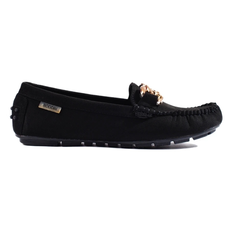 Klassische schwarze Shelovet-Loafer für Damen 1