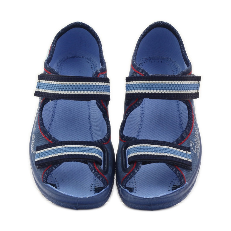 Befado 969x129 blaue Sandalen navy blau rot 4