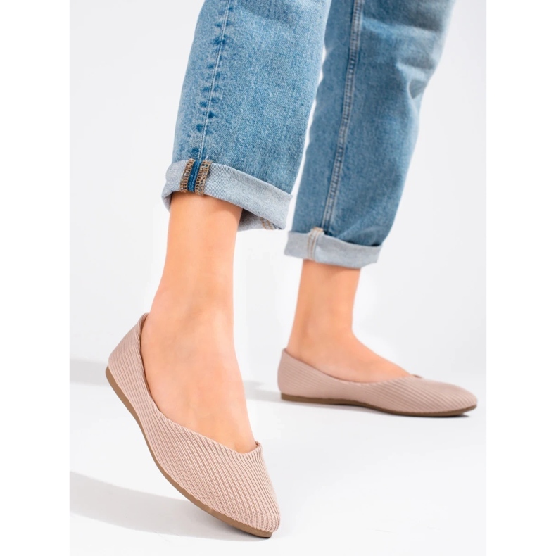 Vinceza Textilballerinas für Damen beige 2