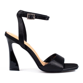 W. Potocki Damen-Sandalen mit hohem Absatz Potocki schwarz 2