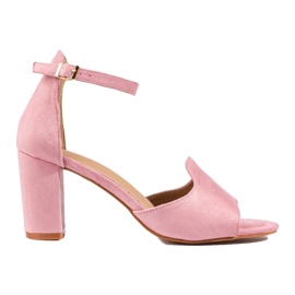 Rosa Damensandalen auf der Post von W. Potocki 1