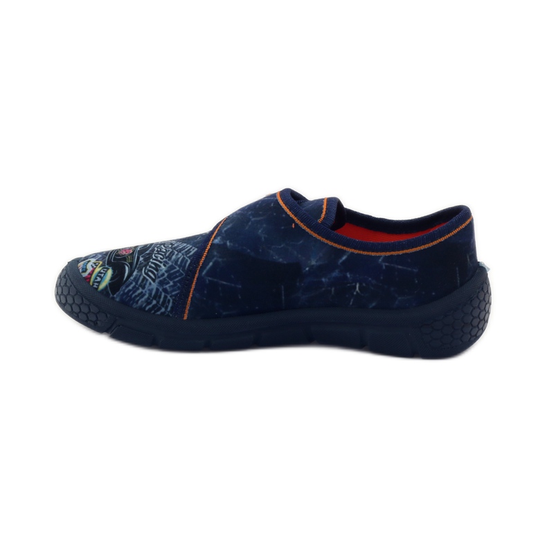 Hausschuhe Super Light Bottom Car Befado marineblau orange 2