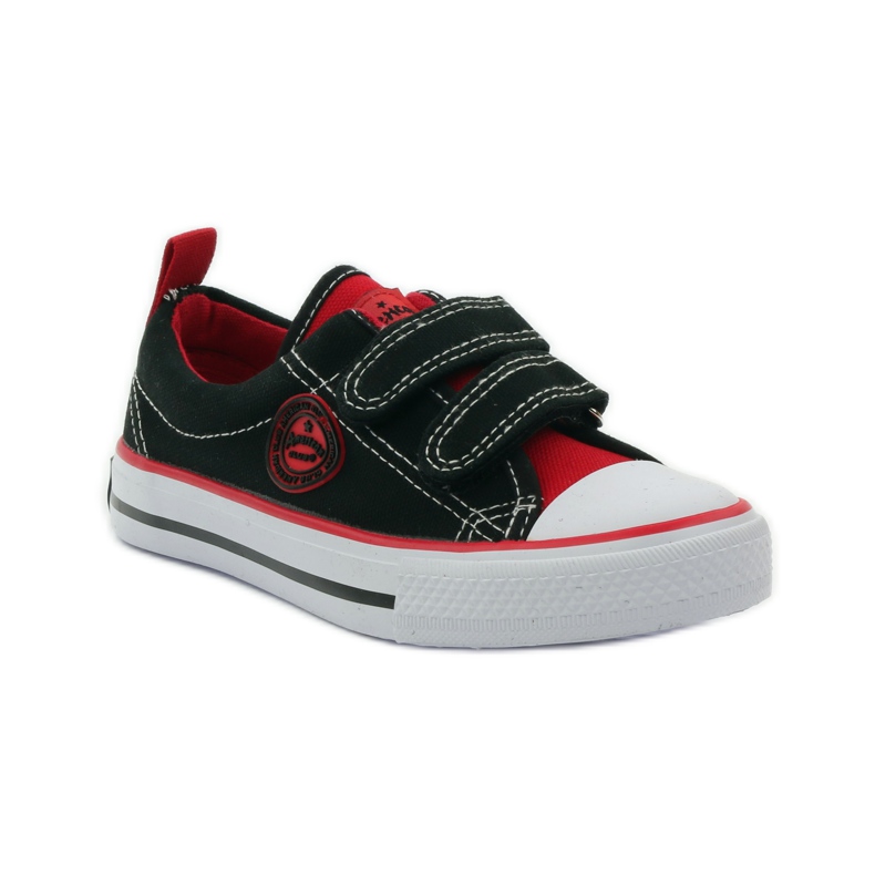 American Club Amerikanische schwarze / rote Turnips-Turnschuhe 1