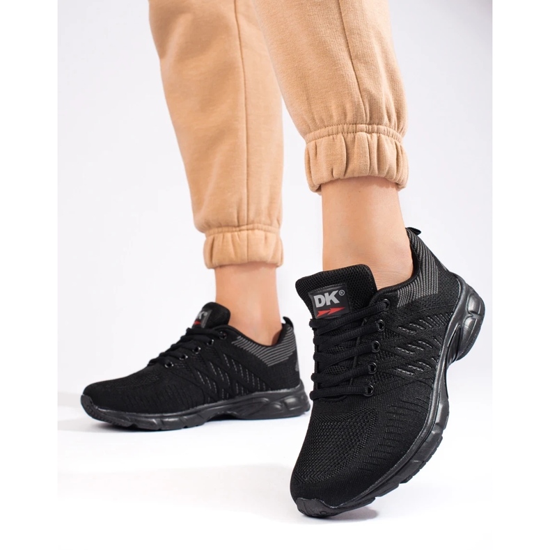 SHELOVET Dk Black Textile-Sneaker für Damen schwarz 2