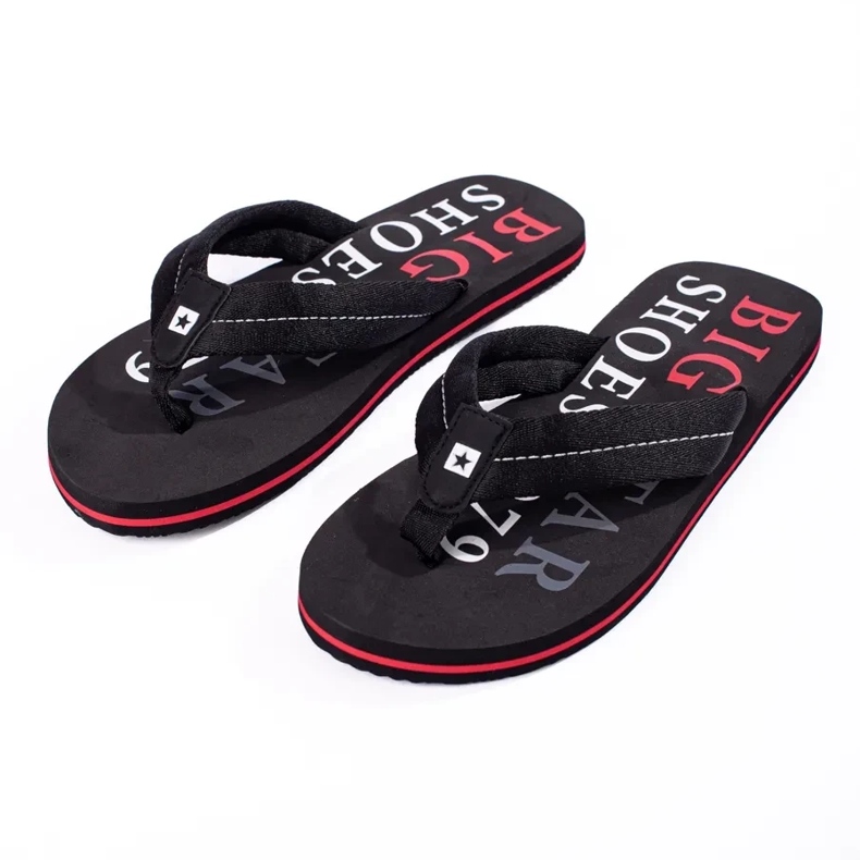 Schwarze Herrenhausschuhe von Big Star LL174614 1