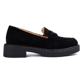 W. Potocki Schwarze Wildleder-Loafer für Damen von Potocki 1