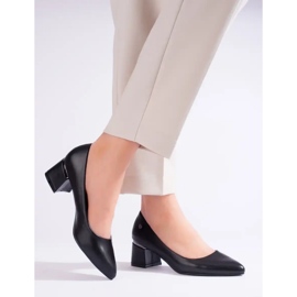 Damenpumps mit niedrigem Absatz schwarz Vinceza 1