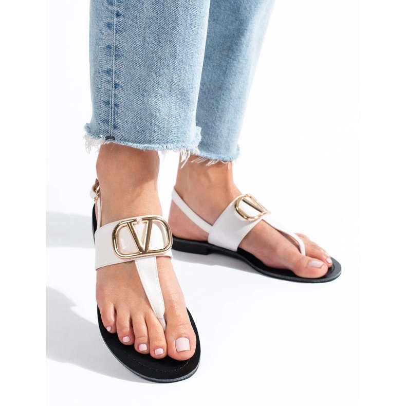 Damen-Flip-Flops weiß Shelovet 2