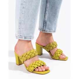 Grün gewebte Shelovet-Pfostenklappen 2