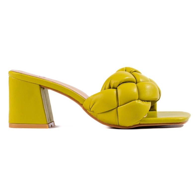 Grüne Shelovet-Sandalen für Damen 2