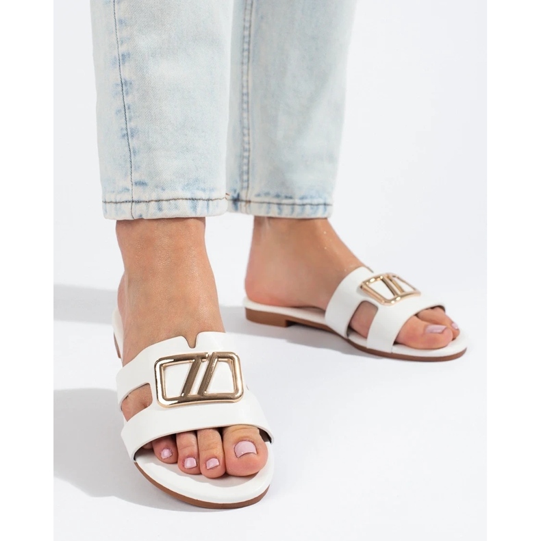 Elegante Damenhausschuhe in Weiß von Shelovet 1