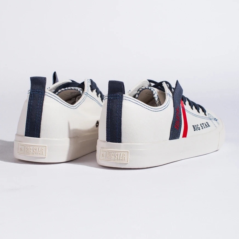 Weiße Herren-Sneaker aus ökologischem Leder Big Star LL174005 2